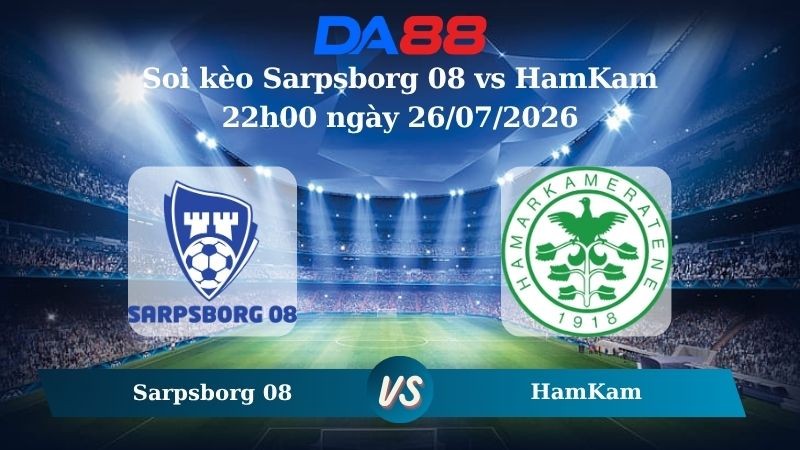 DA88 Nhận định soi kèo Sarpsborg 08 vs HamKam 22h00 ngày 26/07/2026 – VĐQG Na Uy